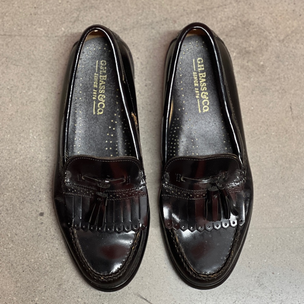 G.H. Bass & Co. Men's Dark Brown Tassel Loafers